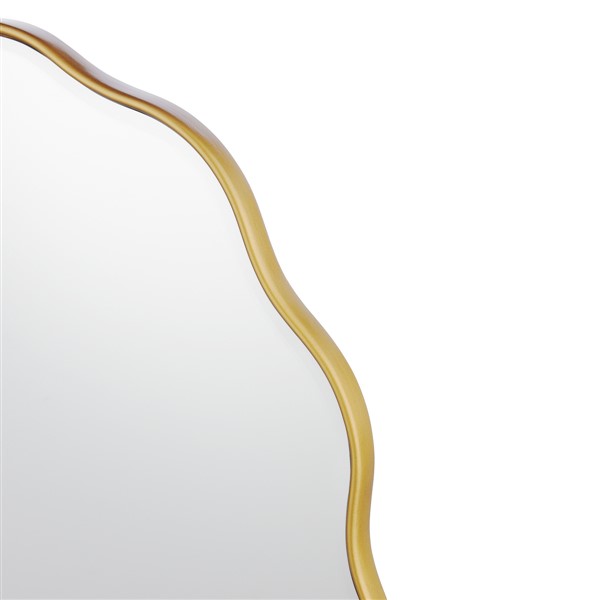 (image for) Laura Ashley Medora Oval Mirror Matt Gold 71 X 55cm